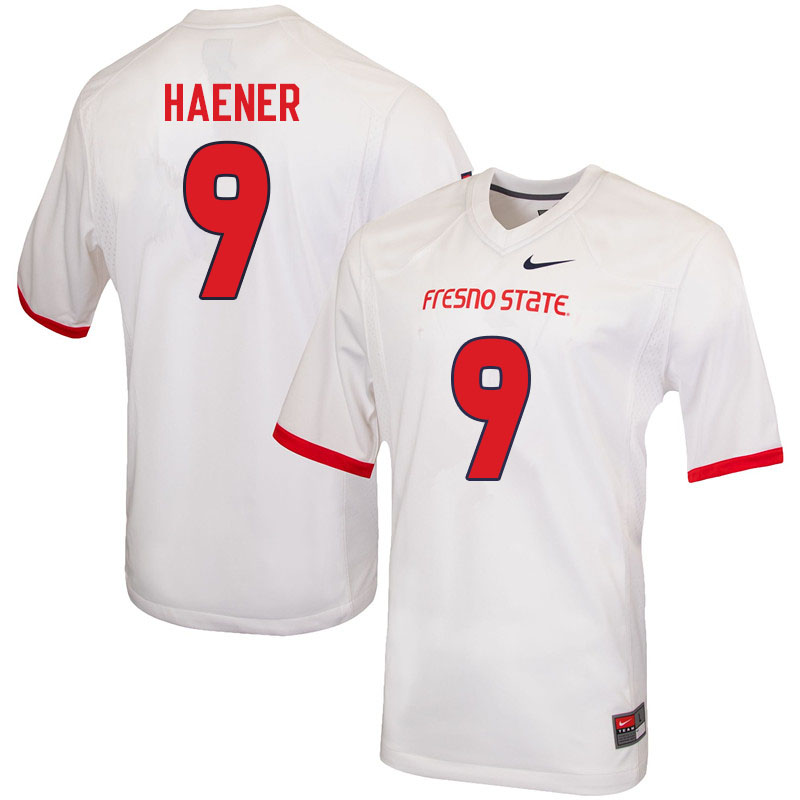 Men #9 Jake Haener Fresno State Bulldogs College Football Jerseys Sale-White - Click Image to Close